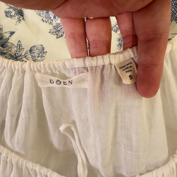 Doen Dress Womens XS Sarria White Puff Sleeve - Picture 3 of 10